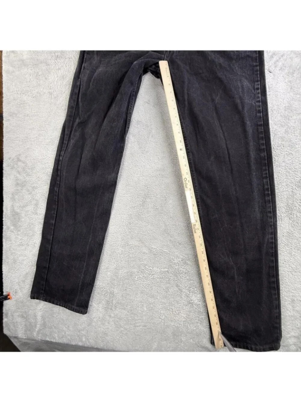 Vintage Levis 505 Jeans Mens 36x36 Black Regular Straight Zip Fly Made USA 90s